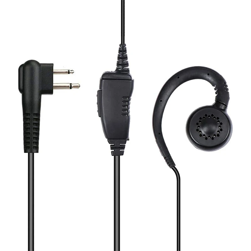 Walkie Talkie Earpiece Headset with PTT Mic, Compatible with Motorola CP200D, CLS1110, CLS1410, CLS1450, GP300, GP308, 10 Pack