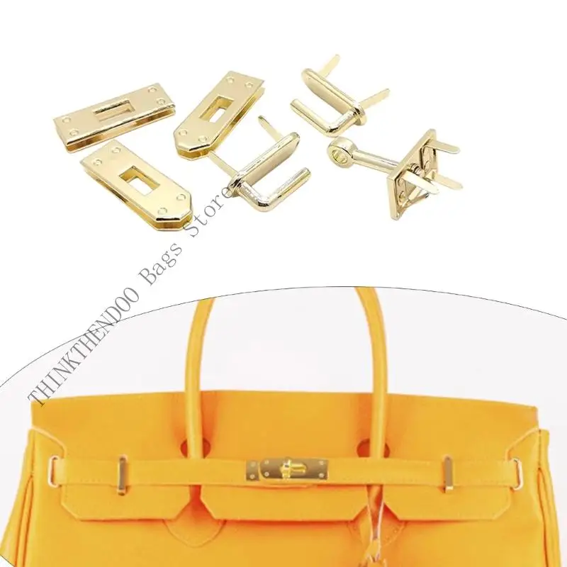 Premium 6PCS Bag Lock Set Metal Fastener For Fashion Women Handbag Backpack Repair And Creative Craft Projects
