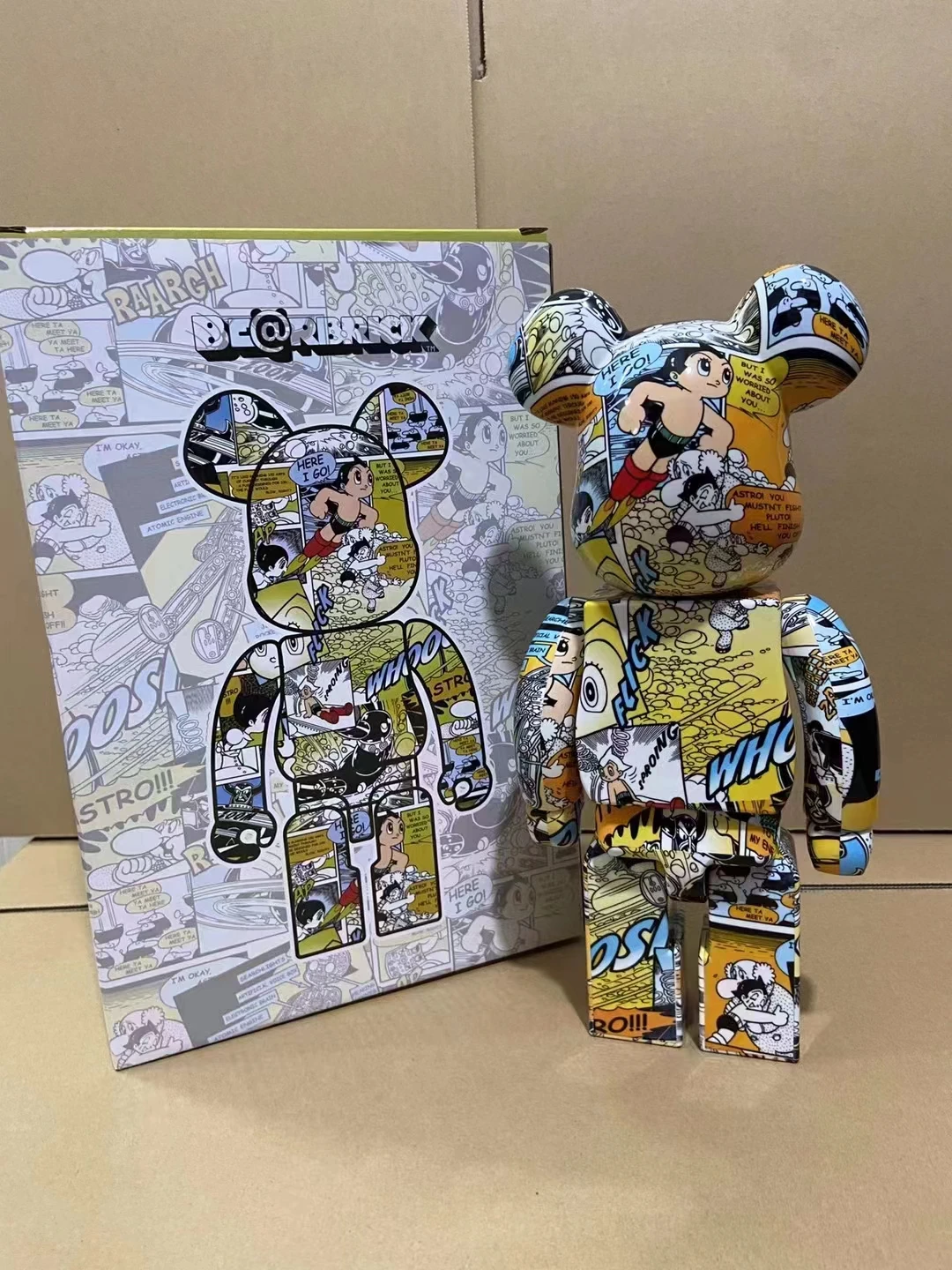 

Фигурки игрушечные, игрушечные, модели Mighty Atom Astroboy Tetsuwan Atom, анимационные фигурки, 28 см, украшение для медведя, кукла в подарок, новинка 400%