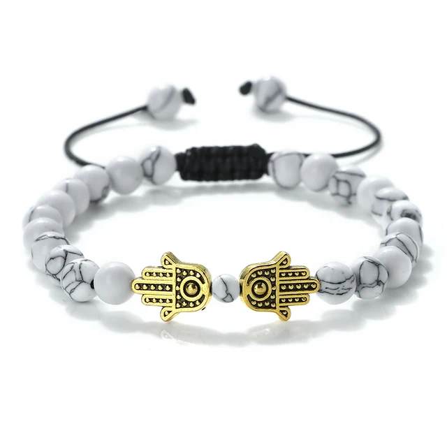 Bracelets en malachite naturelle de 6 mm pour hommes, bracelets de poignet faits à la main, réglables, mode, pour femmes, bijoux de guérison énergétique Bouddha, cadeau pour couple