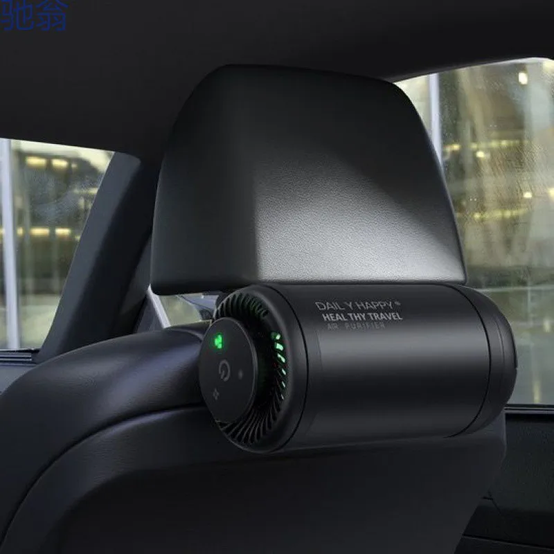 Intelligent odor removal and sterilization of negative ion air purifier in automobile