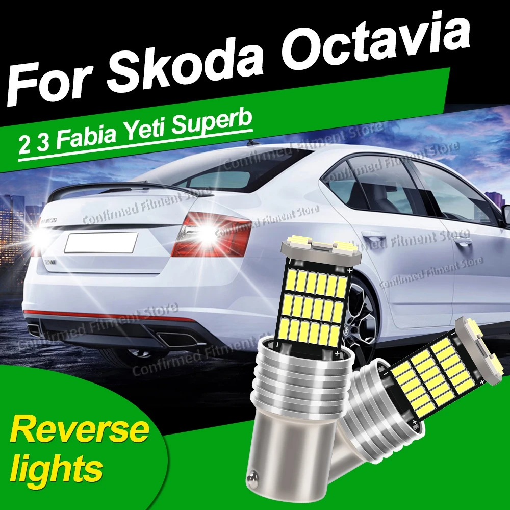 Hohe Qualität 1156 Canbus 8200LM LED Rückfahrlichter Auto Licht Upgrade Chip Für Skoda Octavia 2 3 Fabia Yeti Superb Plug Play – Detail 1