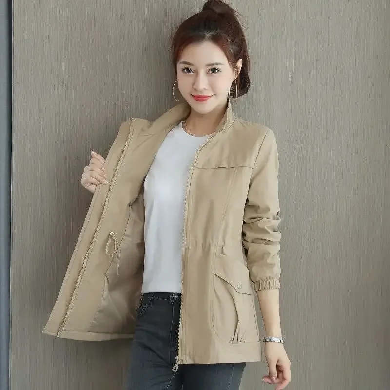 2024 New Style Korean Version Waist fitted Slimming Petite Jacket For Women Spring Autumn Stylish Age reducing Jacket