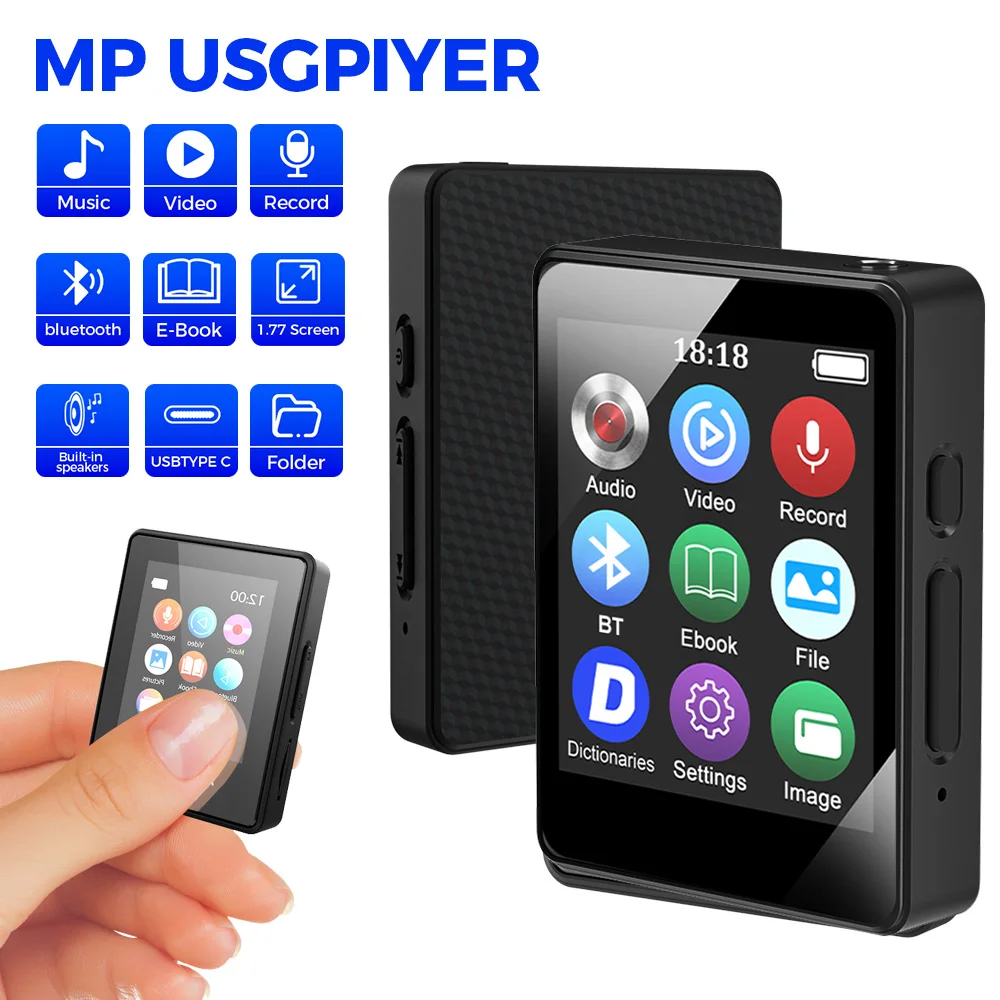 32GB Lettore MP3 Con Bluetooth 5.2, Lettore Musicale Lettore MP4