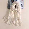Linen Women Plain Scarf Fashion Pure Color Foulard Female Sunscreen Shawl 180x85cm Bandanas Plus Size Hijab 5