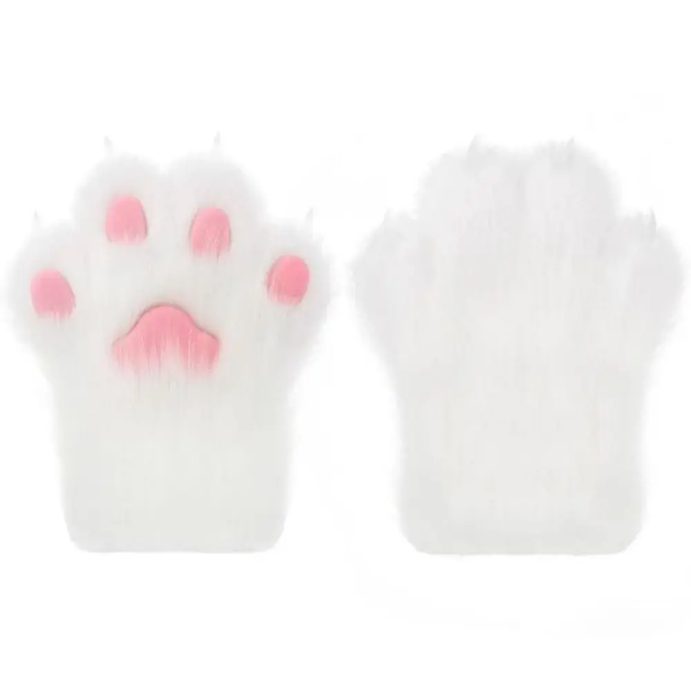 Modische Cartoon-Cosplay-Kostüm-Handschuhe Flauschige Fursuit Kigurumi Katzenkrallen-Fäustlinge Verdickte Warme Cosplay-Requisiten Club – Detail 4