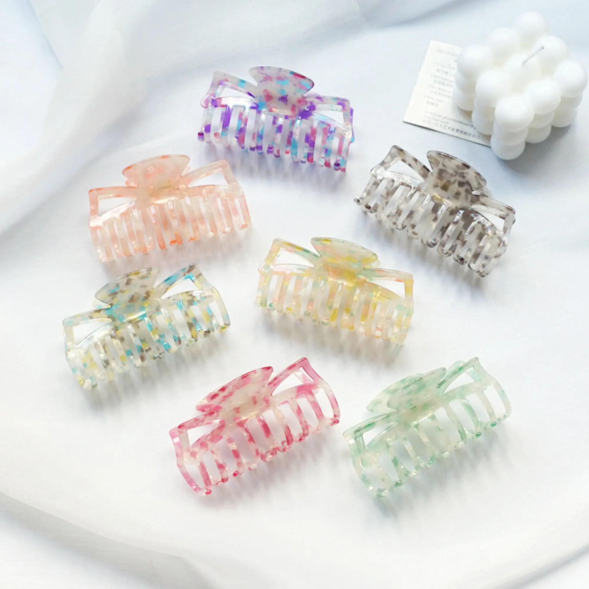

1pcs/lot 9.5cm new imitation acetic acid grab Sen femininity hair grab simple hairpin hair accessories diy hair accessories