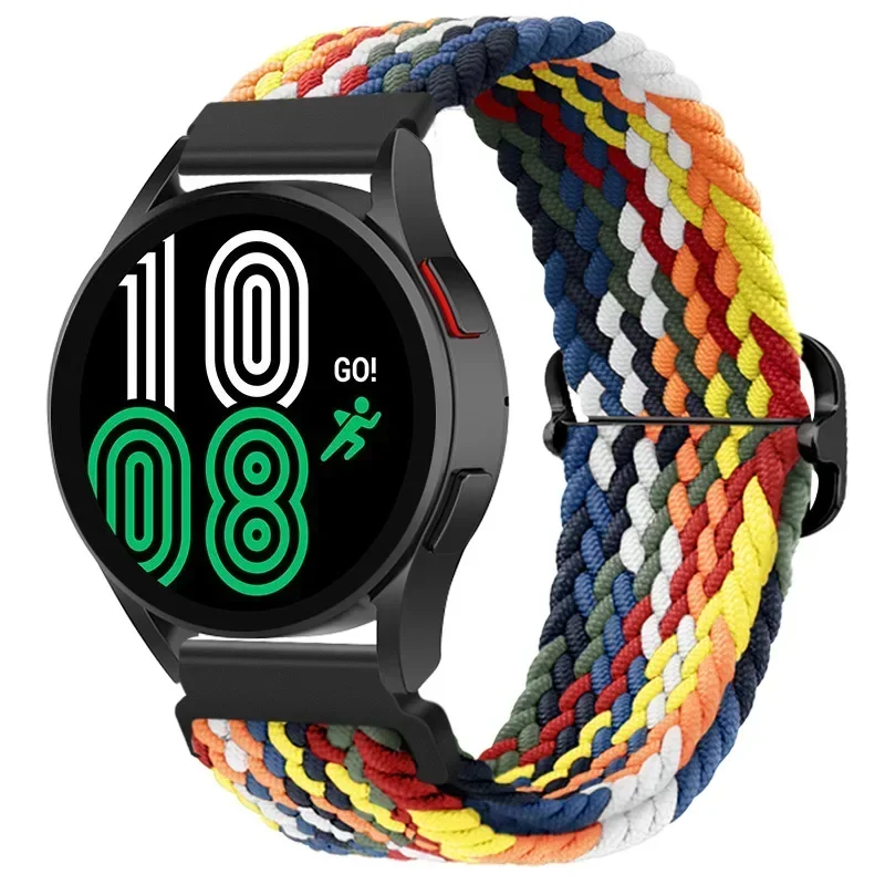 Braided Solo Loop 22mm Nylon Wristband Bracelet Strap