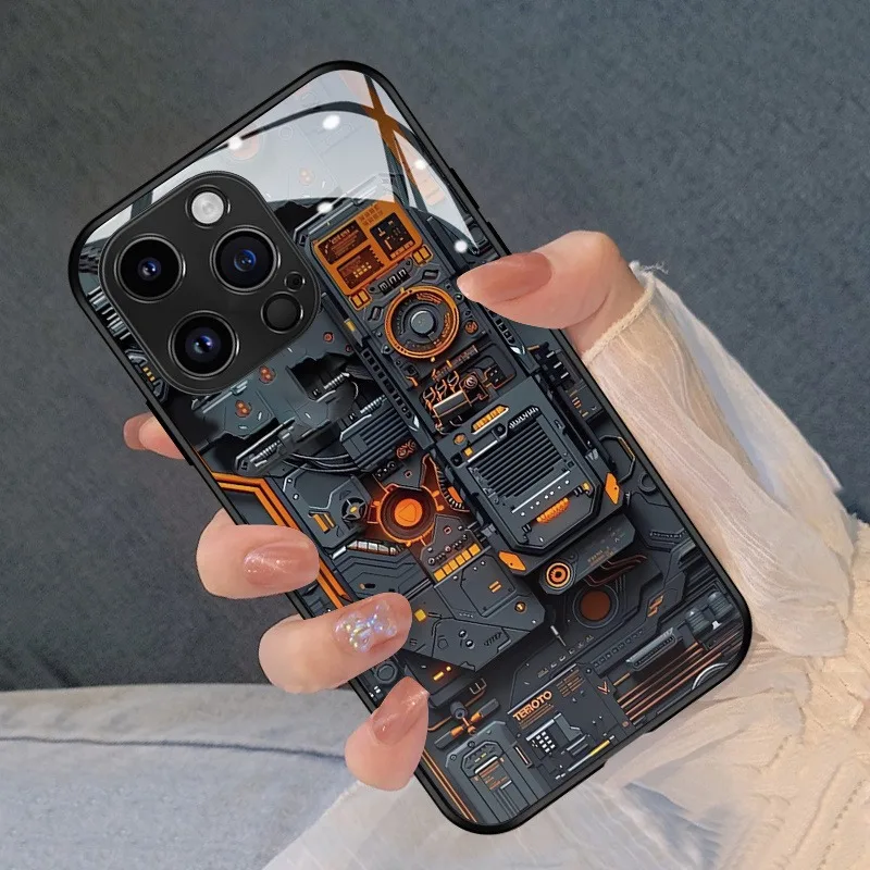 Circuit Glass Phone Case 4