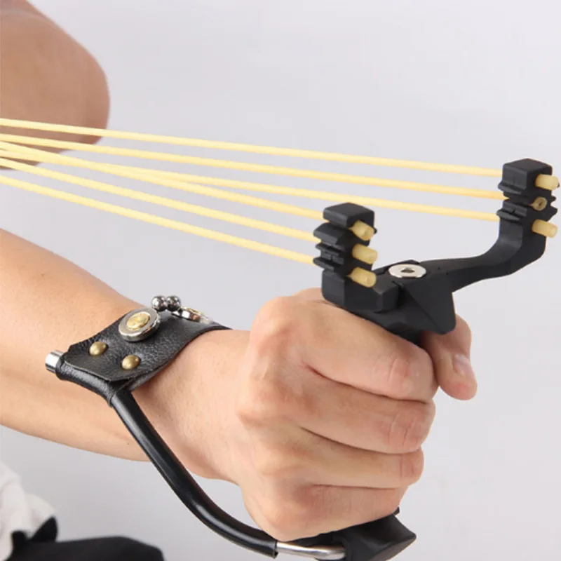 

Outdoor Powerful Slingshot With Wrist Rest Hunting All-Metal Material slingshot Large Fishing playset For Kids Games ar 15 Toys