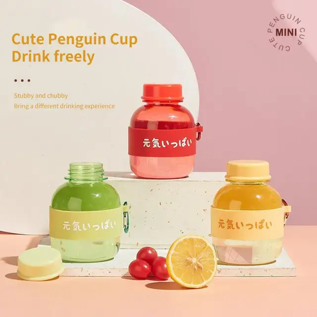 330ml Water Cup Portable Buckle Design Japanese Style Girls Water Drinking Mini Handy Cup Kawaii Milk Yakult Cup Mugs Water Cup