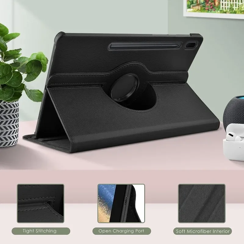 Estojo Rotativo para Samsung Galaxy Tab Capa do Tablet s9 Ultra 14.6 s8 Plus 12.4 s7 fe 11 Sm-x900 X916 X800 X810 T730 T970 360 360 - Imagem 4