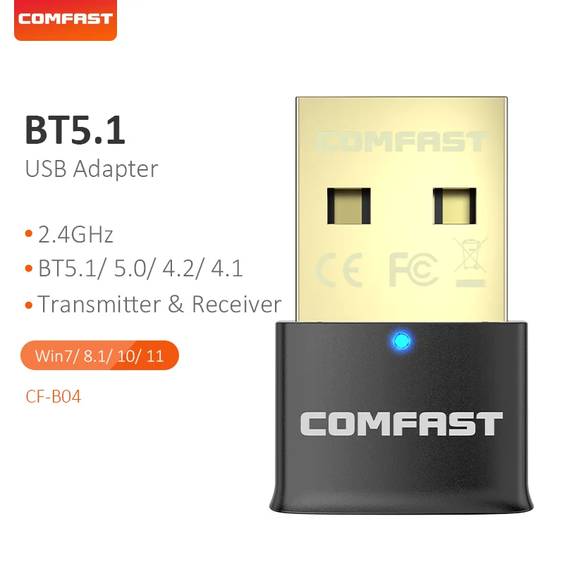 COMFAST USB Bluetooth адаптер Черный