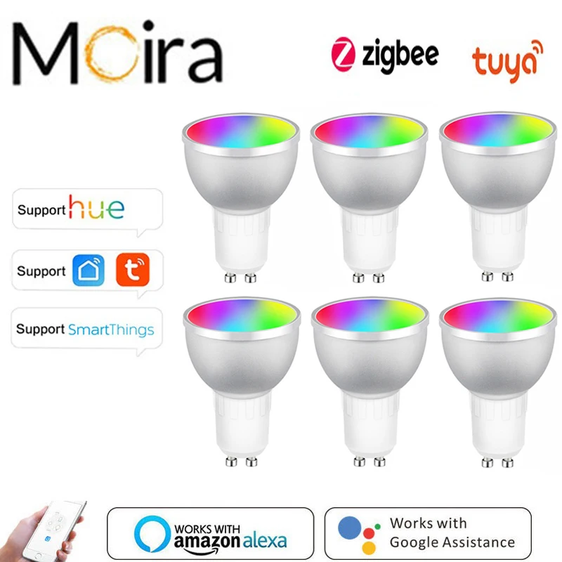 Smart LED Bulb Zigbee Home Light 5W RGBCW