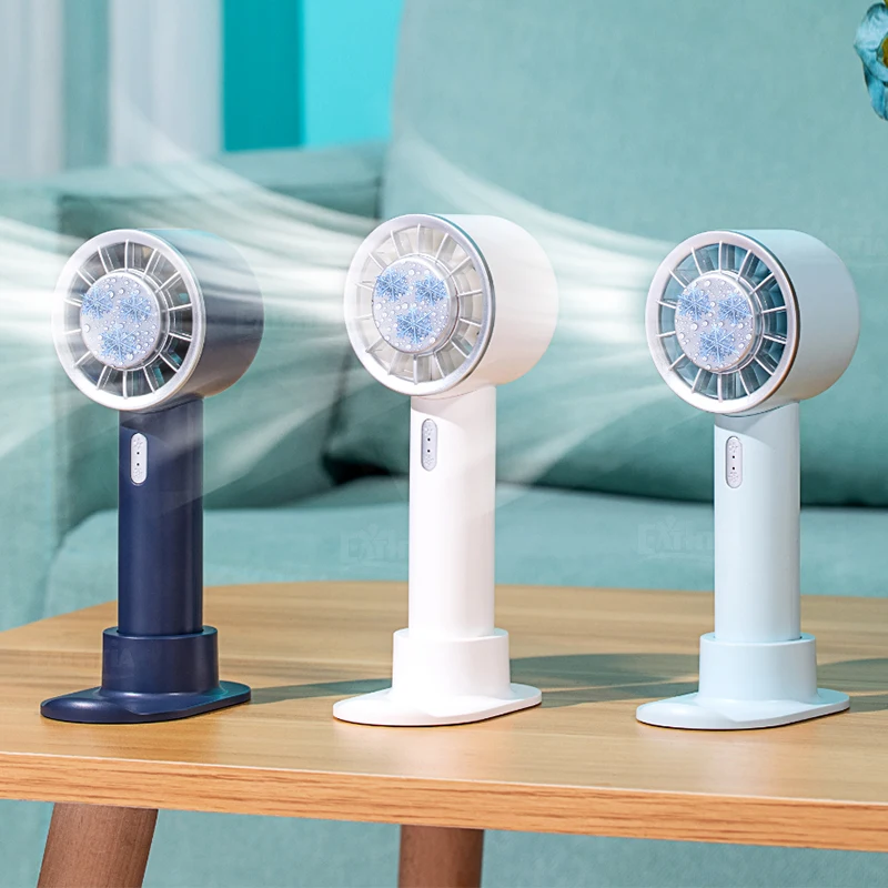 

2200mAh Battery Electric Portable Hand Fan Refrigeration Mini USB Rechargeable Cooling Fan Handheld Fan For Outdoor