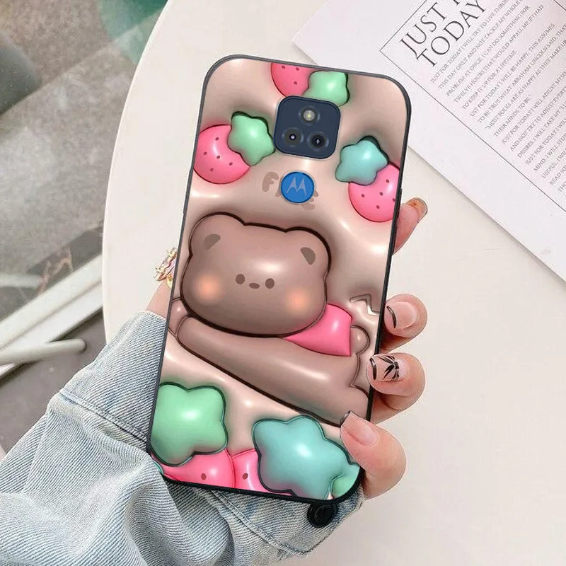 Sleek Silicone Protective Case for Motorola G Play 2021 - Fashionable TPU Back Cover Bumper