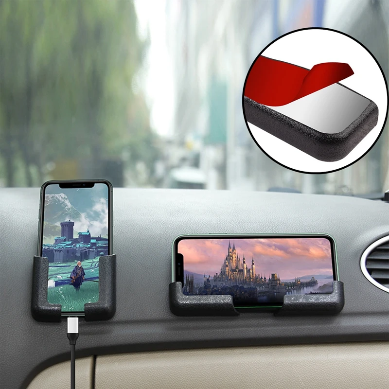 

2023 NEW Car Phone Holder Stick To Dashboard Portability Bracket Phone Stand Car Dashboard GPS Phone Supports High Quality