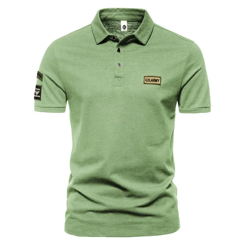 New Men Short Sleeve Tshirts Summer Breathable Embroidered Polo Shirt for Men Lightweight Solid Color Large Tops Best Sellers In Men's Clothing