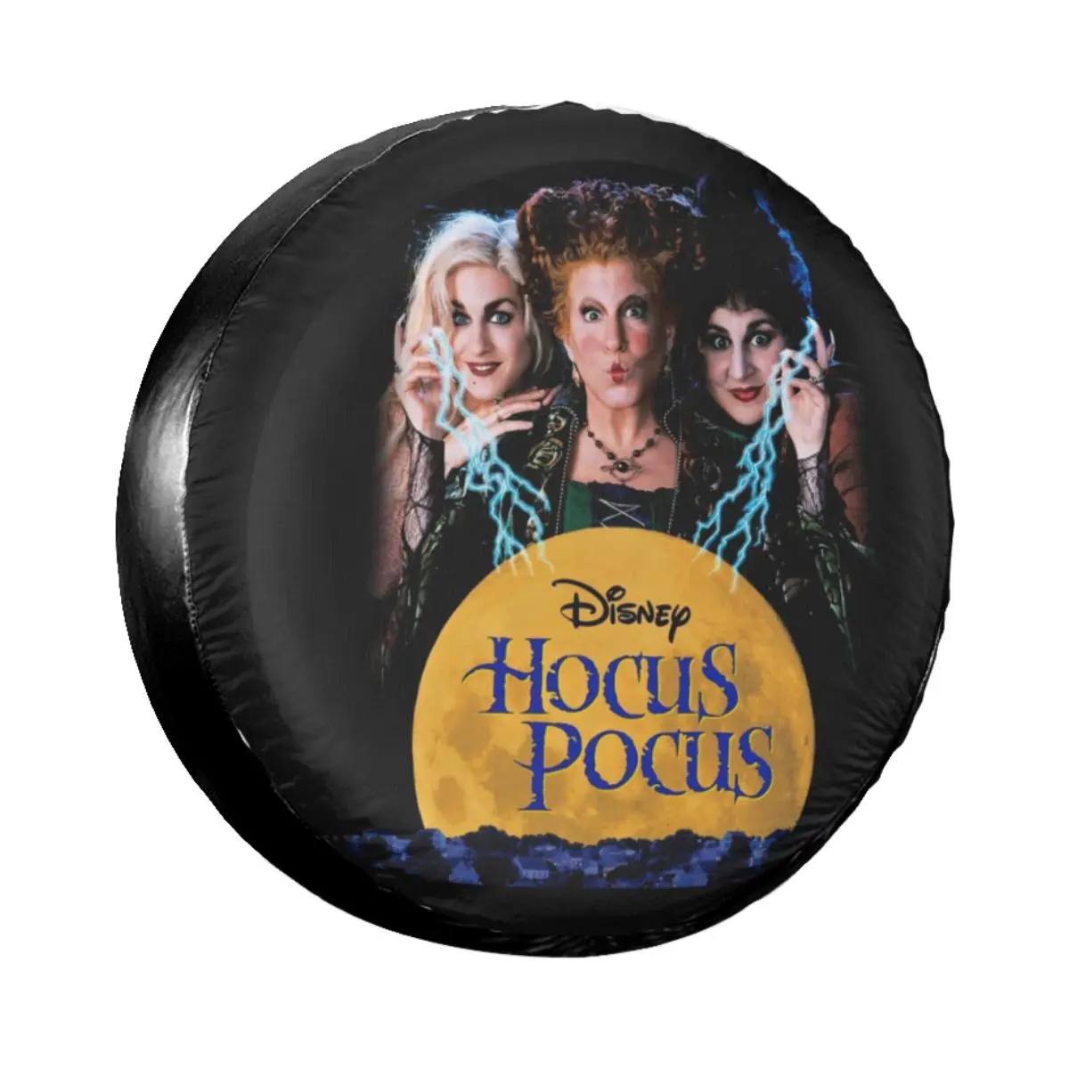 

Hocus Pocus Sanderson Sisters Spare Tire Cover Case Bag Pouch Halloween Witch Comic Film Wheel Covers for Suzuki Mitsubish
