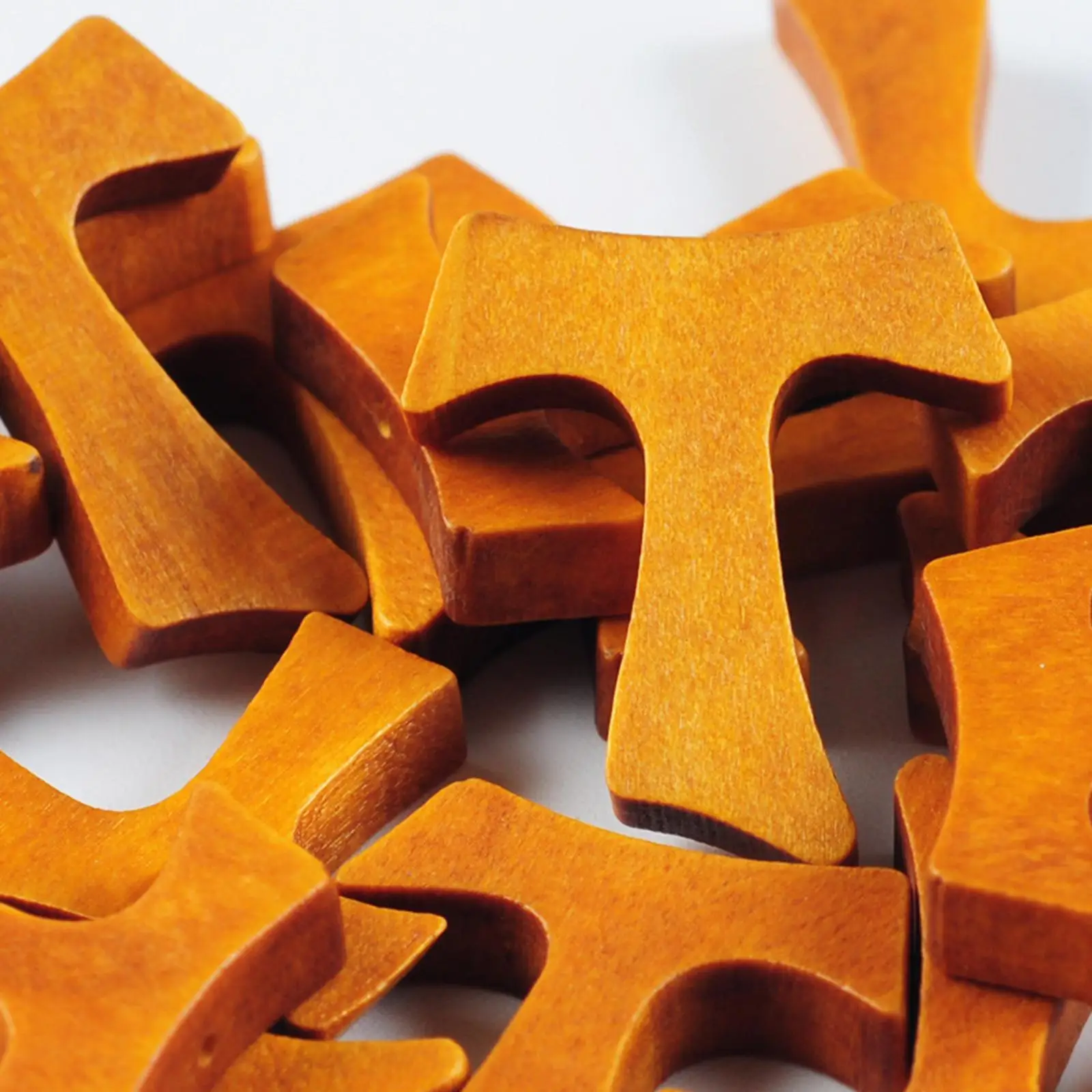 50 Ciondoli Croce In Legno Con Portachiavi – Kit Fai Da Te Per Gioielli E Artigianato (4,4 X 3 Cm) - 2