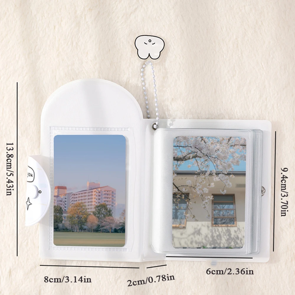 3 Inch Star Chasing Photo Album With Buckle Cartoon 28 Slots Storage Album Photocard Holder Collection Book Cartoon Card