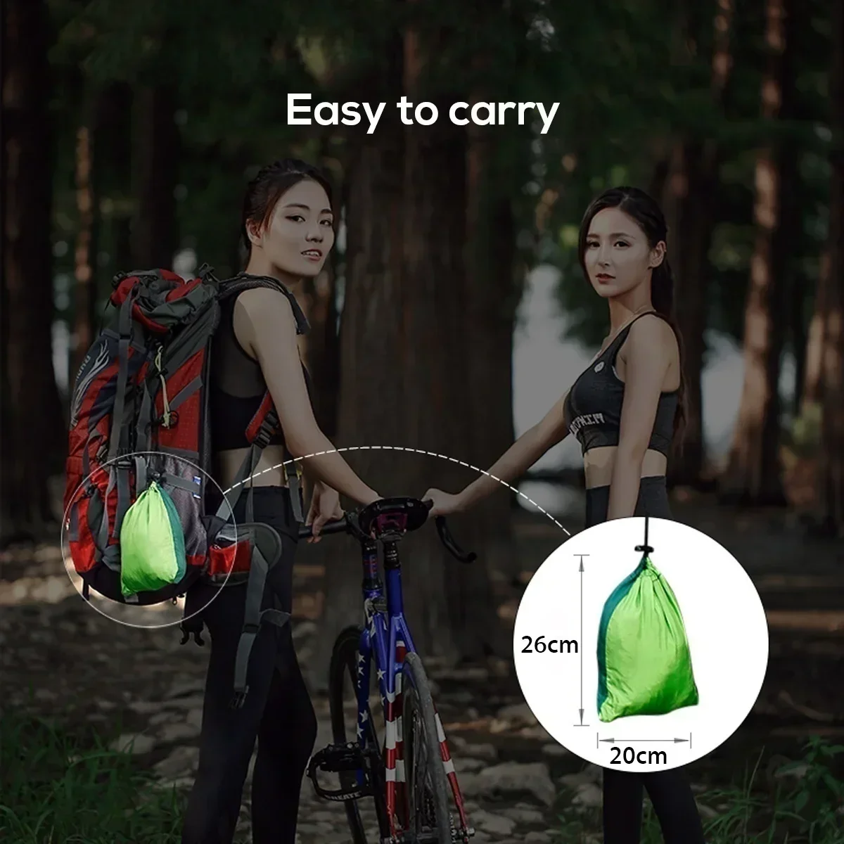 Ultralight Parachute Hammock Hunting Mosquito Net Double Person Camping Leisure Hamak Drop-shipping Outdoor Furniture Hammock 4