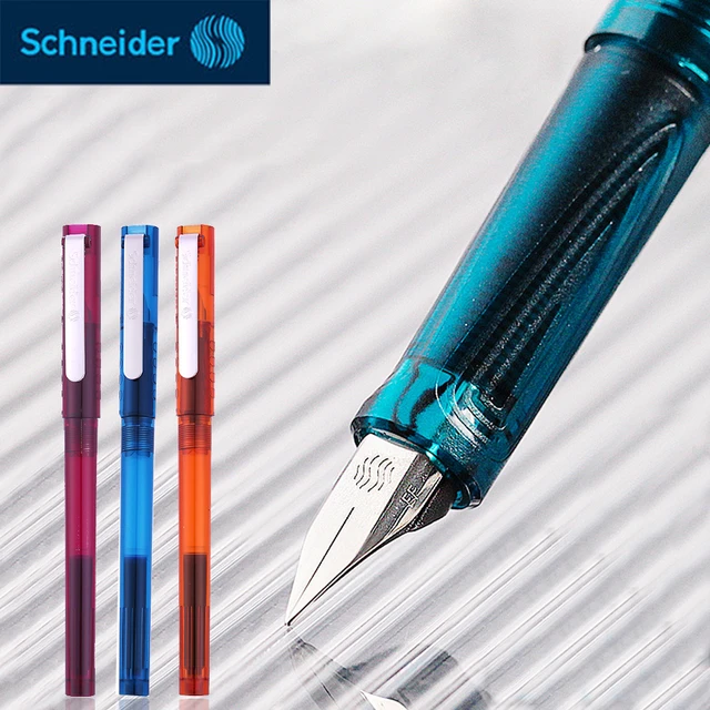 1 pz tedesco Schneider 2021 nuova penna stilografica BK406 asta di colore  trasparente EF Nib