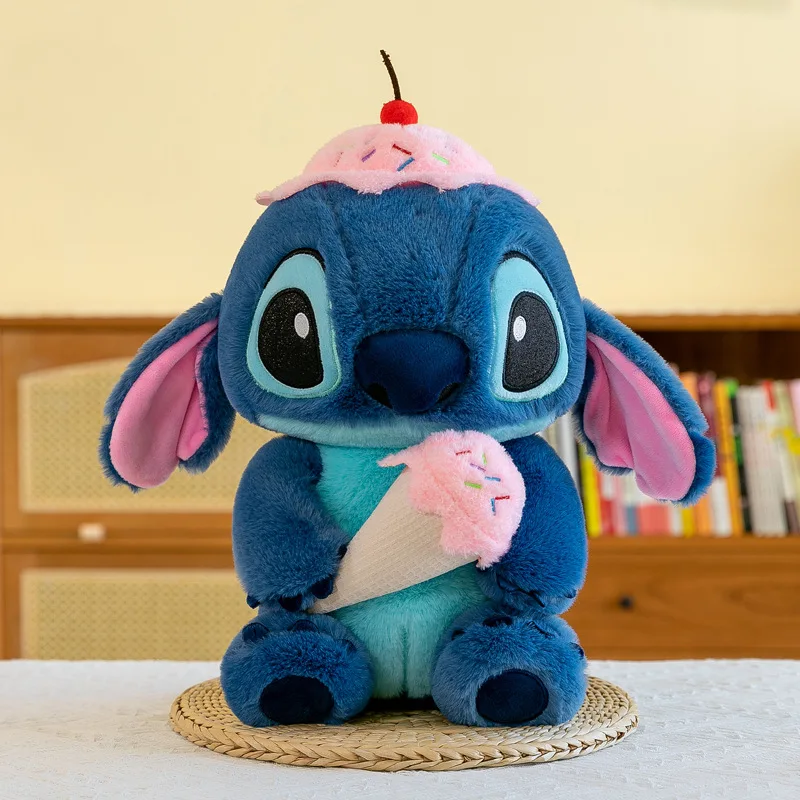 Disney Big Size Hold Duck Stitch Plush Toy Cute Stitch Holding Duck Dolls Rabbit Embrace Love Doll Pillow Xmas Gifts