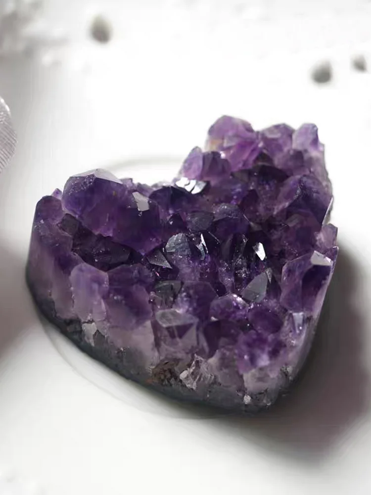 Natural Amethyst cluster, beautiful new original stone decoration, home and office decorations