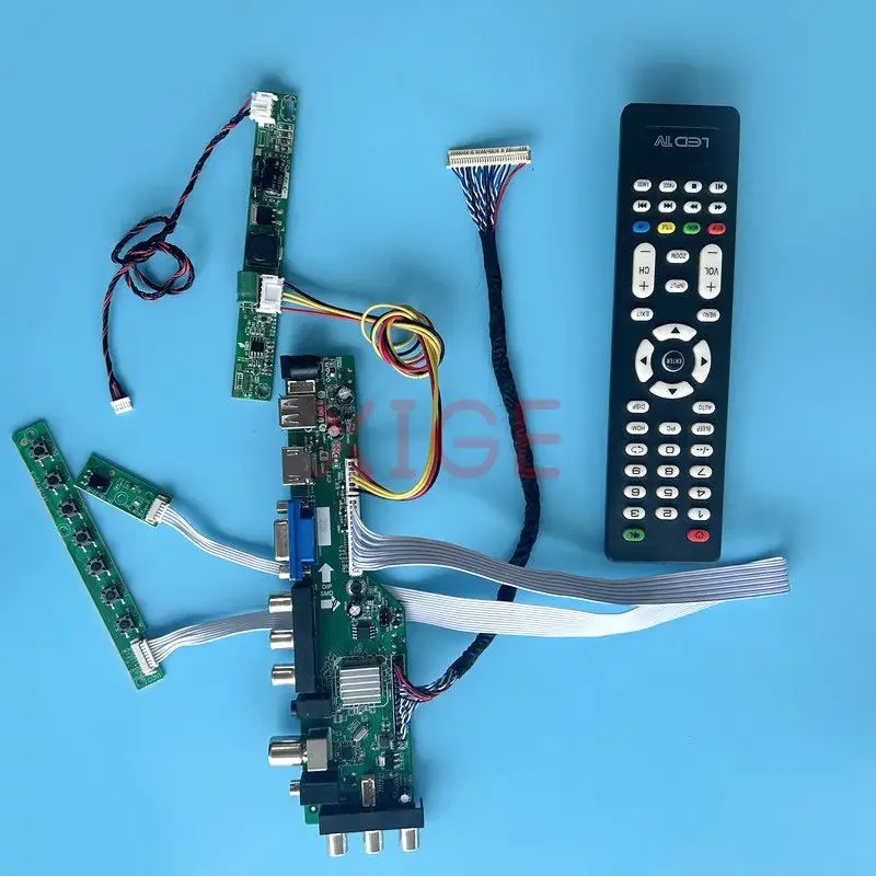 

Controller Board Fit HM236WU1 HR236WU1 M236MWF2 LVDS 30Pin LCD Screen 1920*1080 23.6" DVB Digital Signal DIY Kit USB+DHMI+VGA+AV