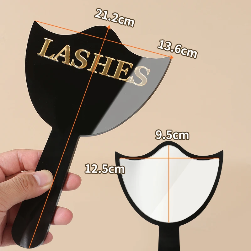 Personalized Handheld Acrylic Makeup Mirror for Social Media and Esthetician Use