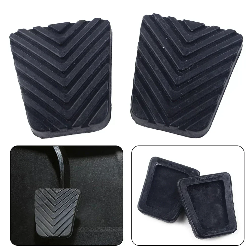 2pcs Clutch Brake Pedals Rubber Pad Cover 32825-36000 Fit For Kia