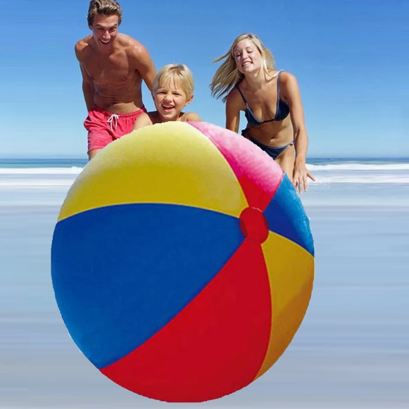 Outdoor games fun sport toy school kindergarten Gaint inflatable ball water toy thickened inflatable PVC beach ball 4