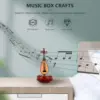 Creative Music Box Violin Guitar With Rotating Musical Base Classical Music Box Mini Replica Instrument Crafts Great Gift 5