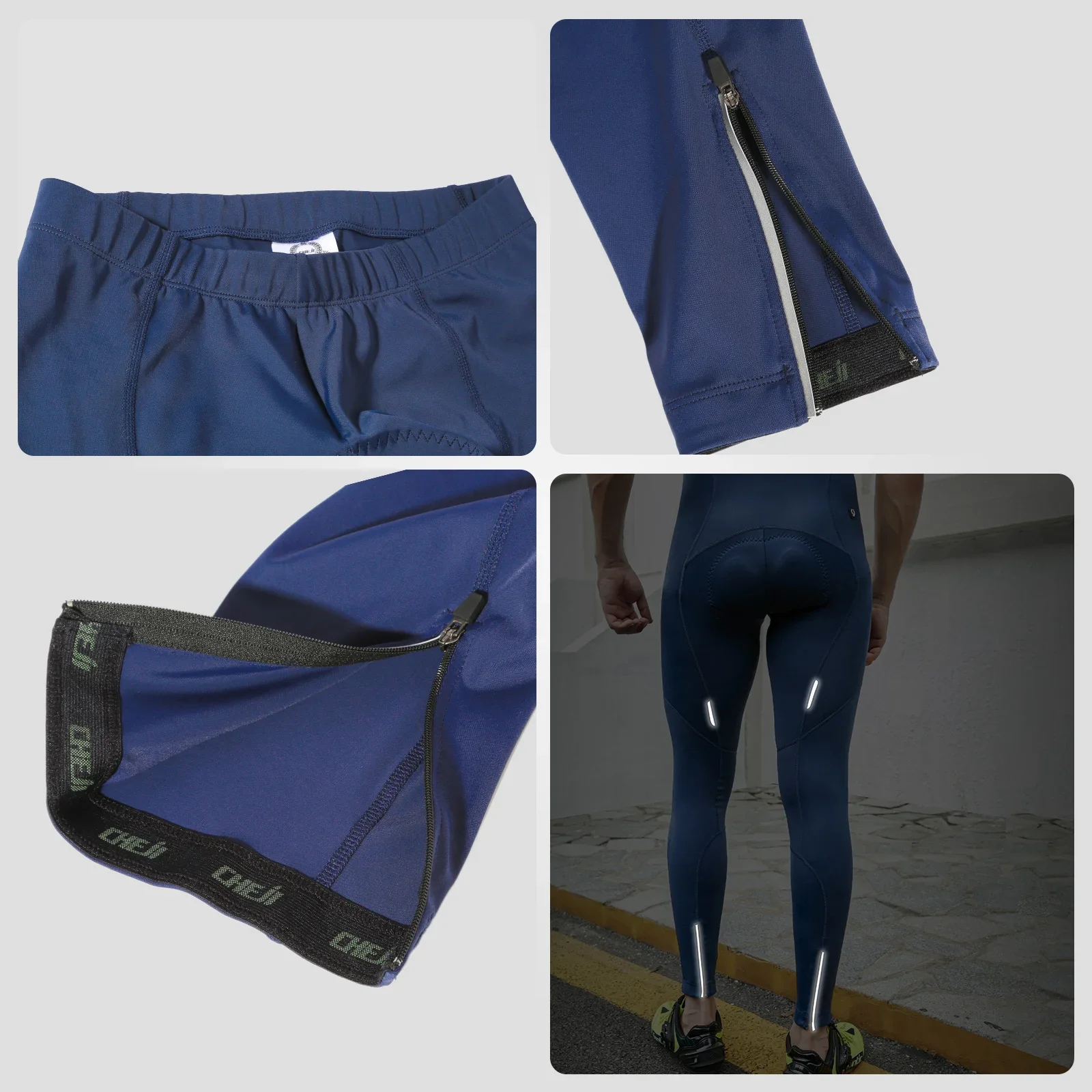 CHEJI Cycling Pants Men Cycling Team MTB Pants Riding Mountain Bike Trousers Road Bicycle Padded Breathable Bike Long cycling pants