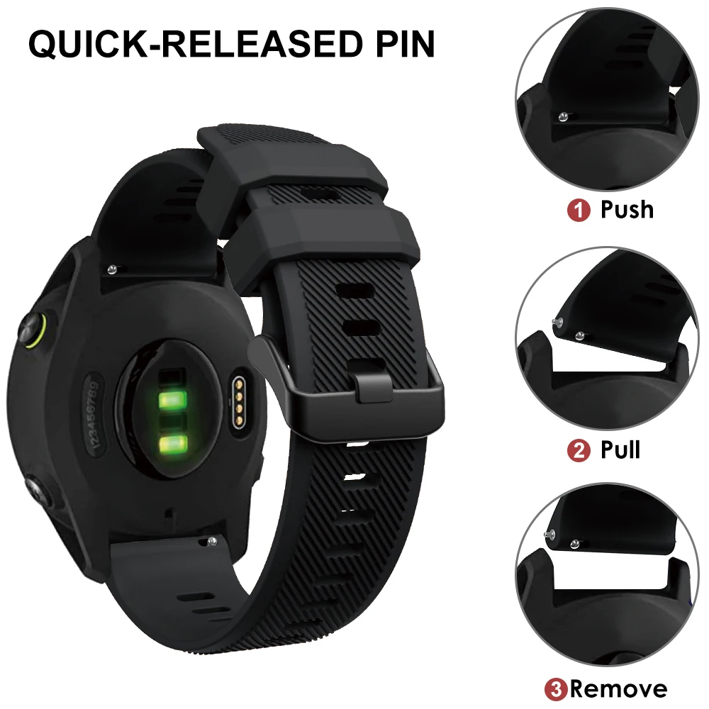 Forerunner 745  YAYUU , Garmin Venu 2/Garmin Vivoactive 4/Forerunner 745  22mm Ǹ ü Ʈ