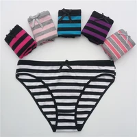 Femmes coton culottes fille slips mme sous-vêtements en coton bikini sous-vêtements sexy dames slips livraison gratuite 5 pièces/ensemble 1