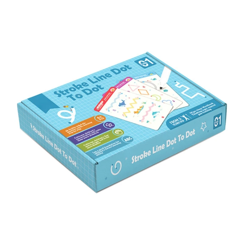 

Interactive Handwriting Line Dot Tracing Book Painting Toys for Kids Boys Girl 69HE