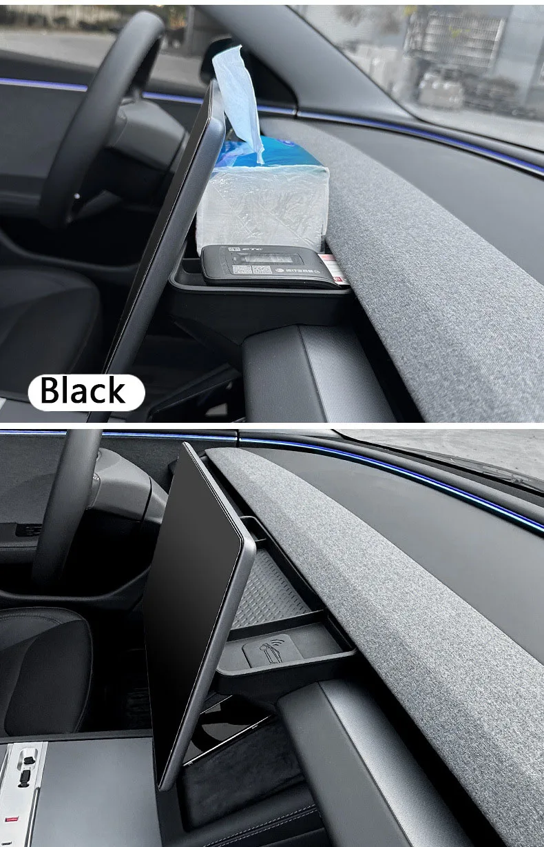 For Tesla Model Y Juniper 2025 Model 3 Highland 2024+ ETC Bracket Tray Silicone