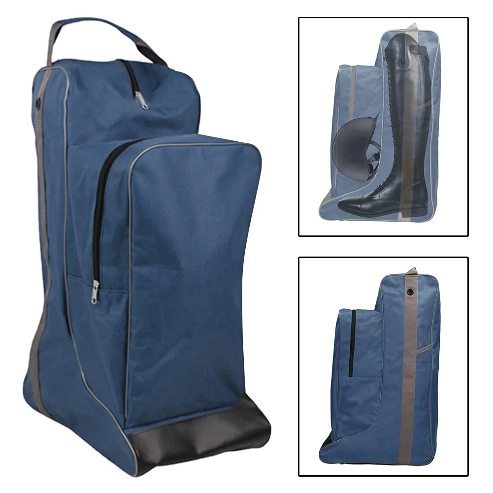 Horse Riding Tall Boot Storage Bag Large Capacity Oxford Cloth Waterproof Shoes Bag Equestrian Gear With Handle