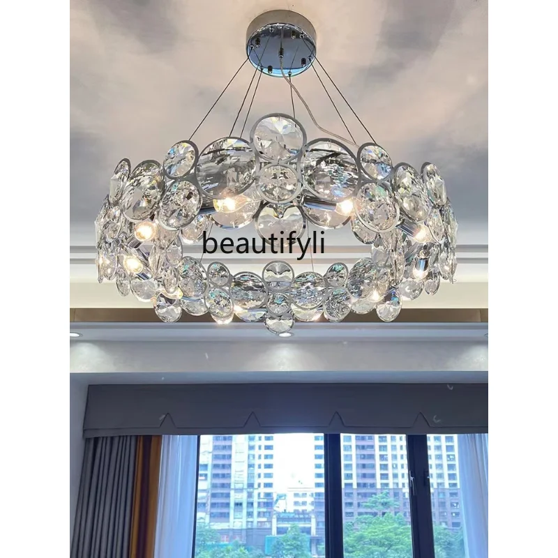 

New Modern Luxury Bubble Crystal Chandelier Villa Living Room Dining Room Designer Bedroom Cream Style living room decoration