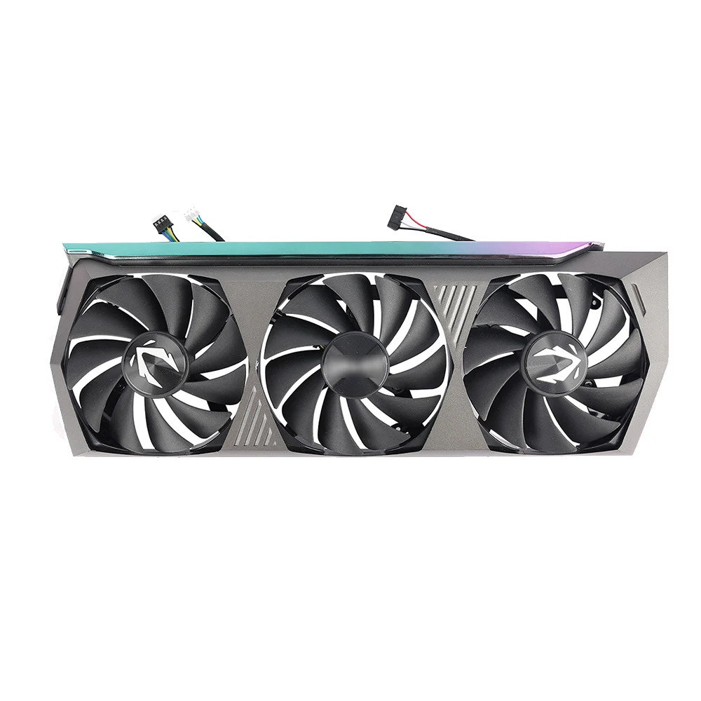 Ventilador de Placa Gráfica Gpu com Estojo e Placa Traseira Dissipador para Zotac Rtx 3080 3080 ti Amp Rtx3080 Amp Original - Imagem 6
