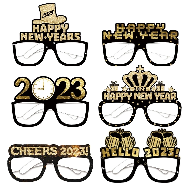New Trend 4pc 2023 Gift Party Party Props New Year Glasses Tk gov ba