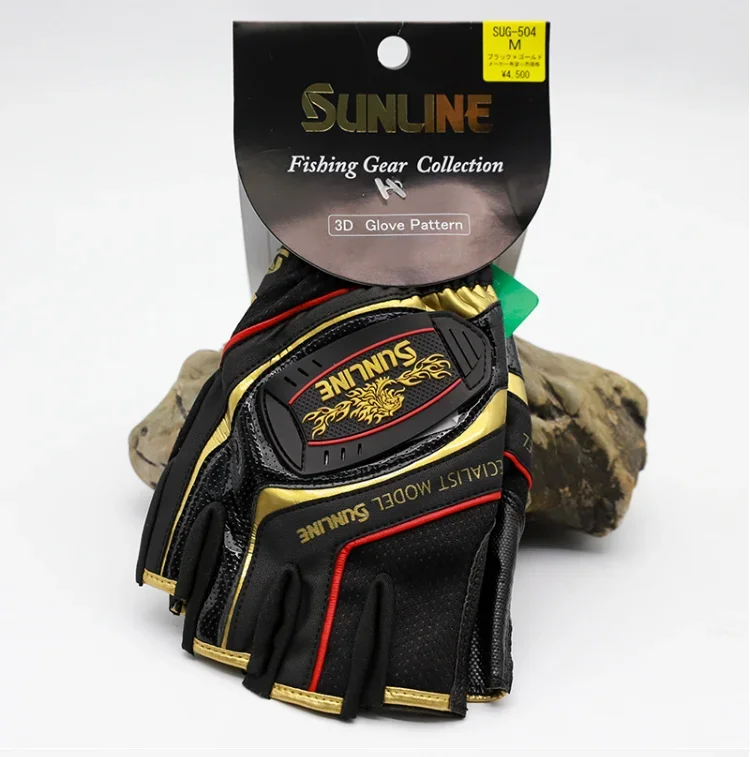 Description Picture 5 of itemNEW SUNLINE Men Fishing Gloves for Men Women Leather Anti Slip Three Finger Sports Hiking Fishing Cycling Gloves Wear-resistant