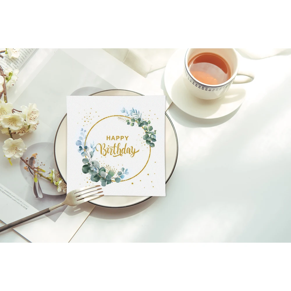Paper Napkins Simple Birthday Party Table 20pcs/lot