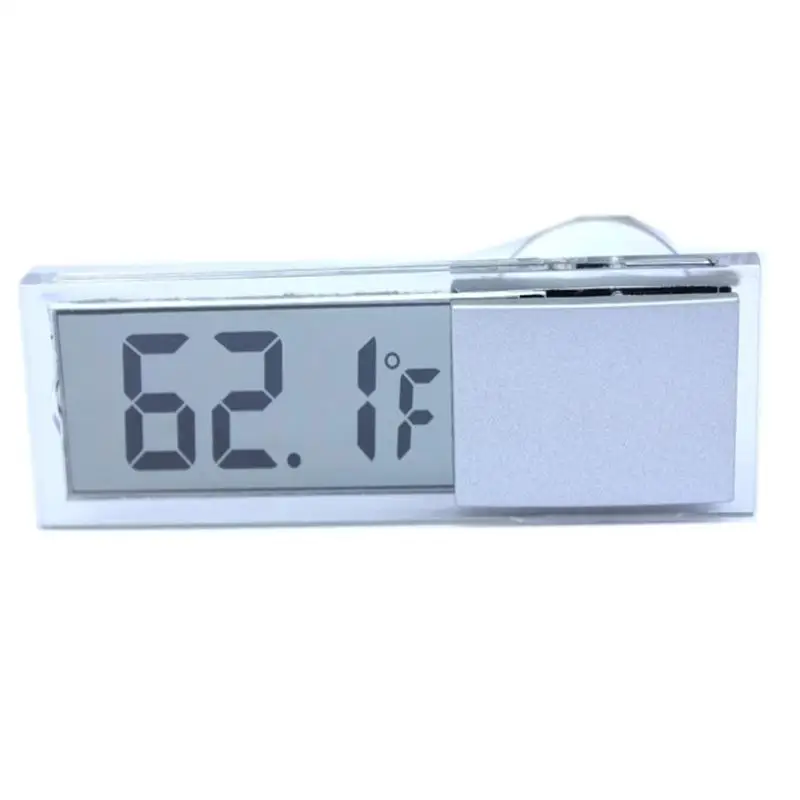 2026 자동차 트럭 LCD 디지털 온도계 실내 실외 온도 센서 흡착 시계 가정용 온도 모니터 도구