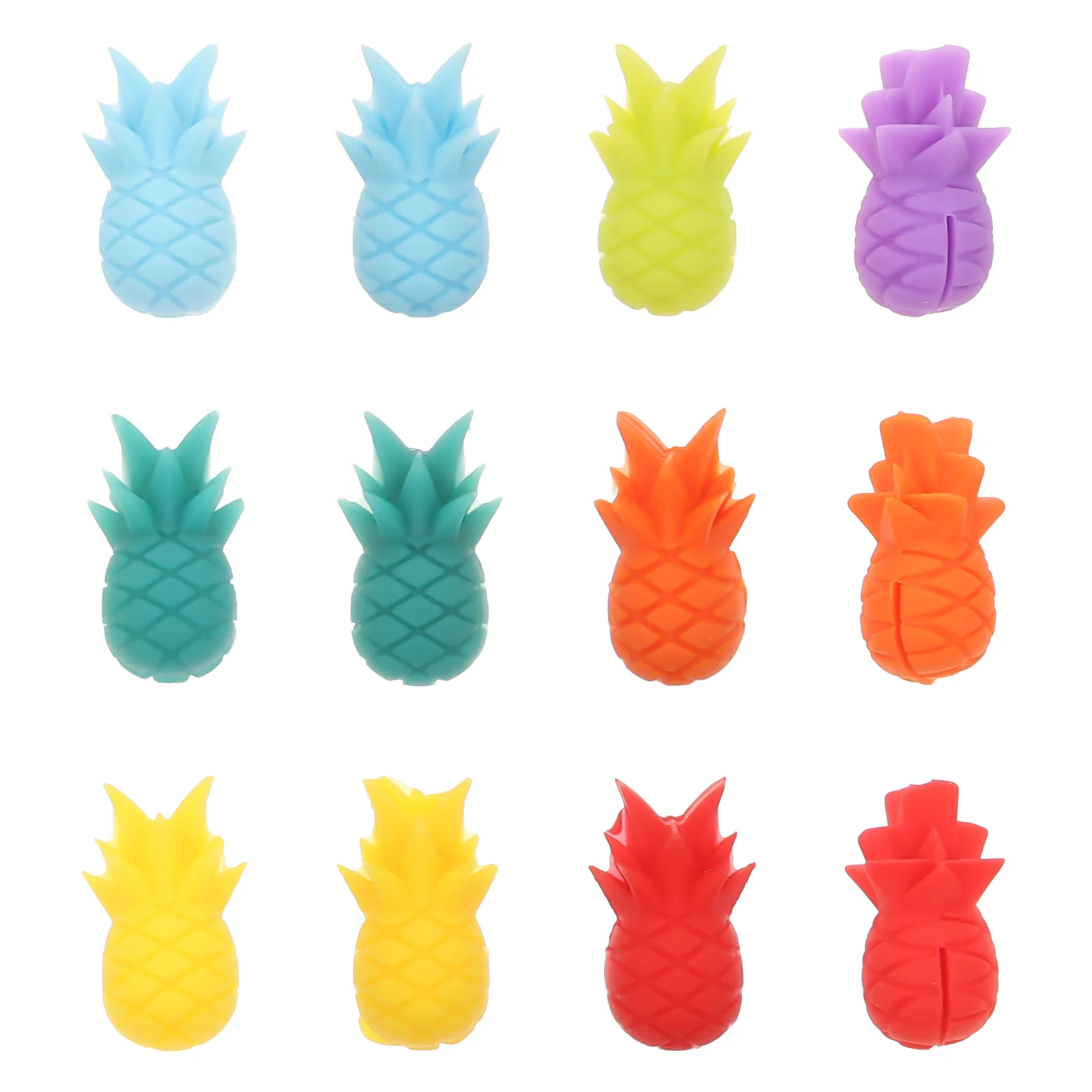 

12Pcs Creative Silicone Recognizer Bottle Markers (Assorted Color)