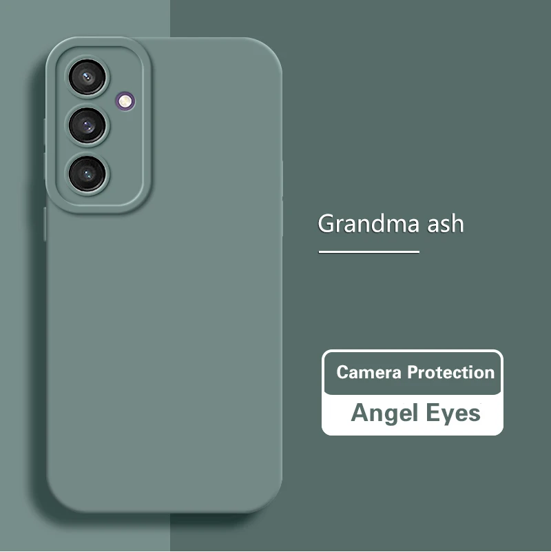 Matte Angel Eyes Fashion Liquid Silicone Phone Case - Soft Back Cover