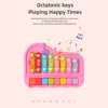 Puzzle music box toys,enlightenment early education small piano puzzle instruments,hand tapping and playing early education toys 4