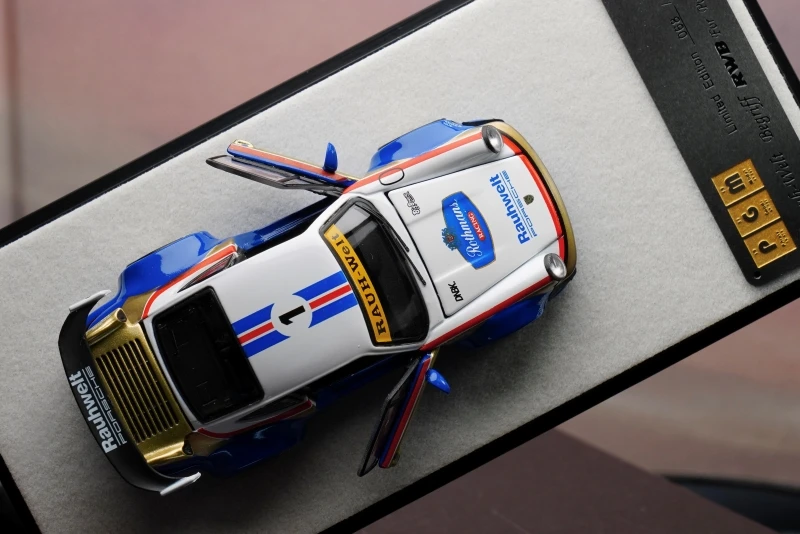 

PGM 1:64 RWB964 911 1 # 2 # Alloy Simulation Car Model collectible ornaments